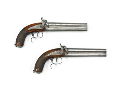 Paar Perkussionsbockpistolen, - Starožitné zbraně