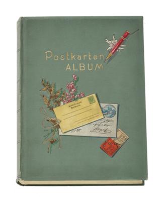 Großvolumiges Postkarten-Einsteckalbum zur Thematik Kaiserin Elisabeth von Österreich, - Armi d'epoca, uniformi e militaria