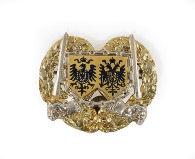 Hochwertiges k. u. k. Kappenabzeichen in Silber, - Antique Arms, Uniforms & Militaria