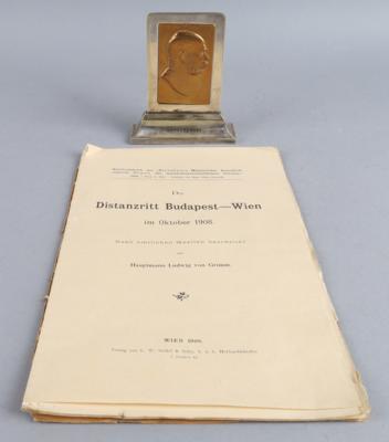 Ehrenpreis für den 'Militärischen Distanzritt Wien - Budapest 1908', - Armi d'epoca, uniformi e militaria
