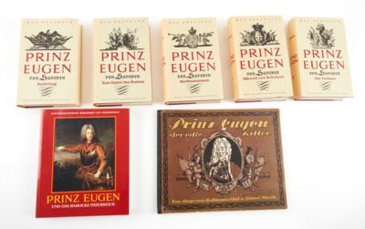 Konvolut Literatur zum Thema 'Prinz Eugen', - Antique Arms, Uniforms and Militaria