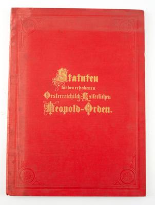 Statuten für den k. u. k. Leopold-Orden, - Antique Arms, Uniforms and Militaria