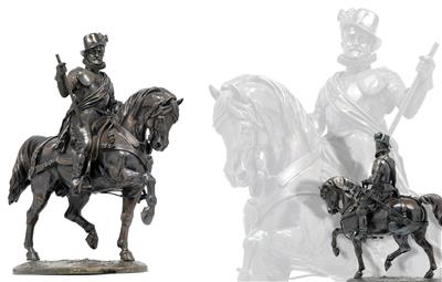 Große Reiterstatue Wilhelm I. von Nassau-Dillenburg, Fürst von Oranien, - Silber