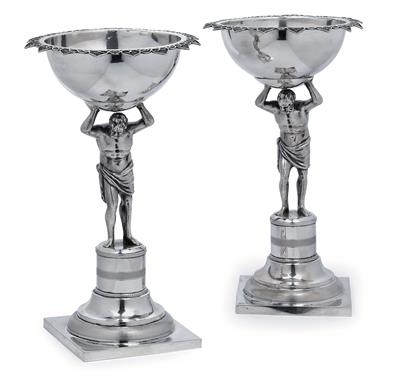 A pair of centrepieces from St Petersburg, - Silver