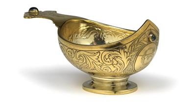 A kowsch bowl from St Petersburg, - Silver