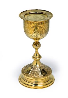 A chalice and paten from Moscow, - Stříbro