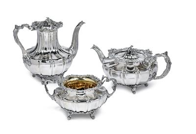 St. Petersburger Tee- und Kaffeegarnitur, - Silber