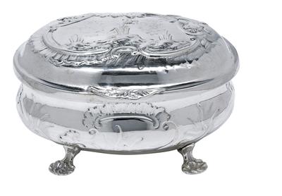 A Rococo lidded box from Berlin, - Silver