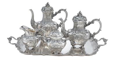 A tea- and coffee service from Italy, - Silver