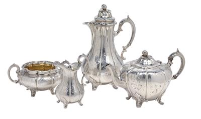 A Victorian tea- and coffee service from London, - Stříbro