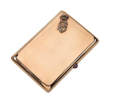 A cigarette case from Vienna, - Stříbro