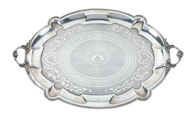 A tray from Vienna, - Silver