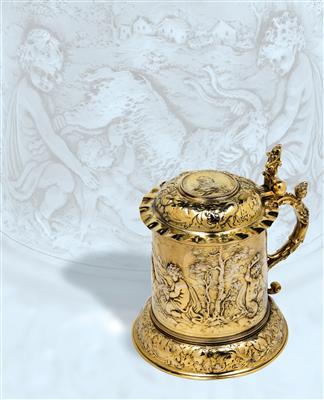 A lidded tankard from Moscow, - Argenti