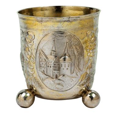 A ball-footed cup from Nurnberg, - Stříbro