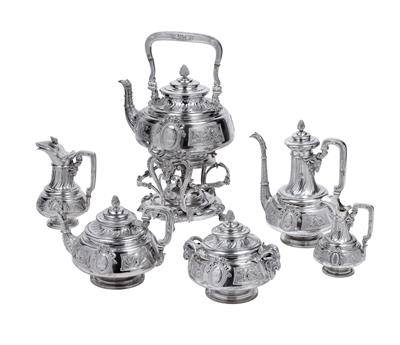 A tea- and coffee set from Paris, - Silver