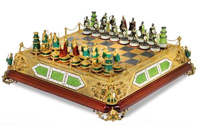 An presentation chess set, - Stříbro