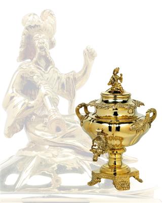 A Hot Water Pot from St Petersburg, - Silver