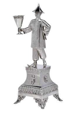 Statuette eines Chinesen, - Silber