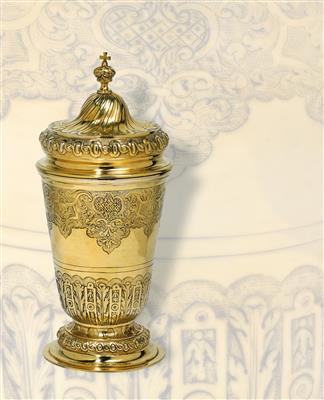 Tsarina Anna Iwanowna - A large lidded cup from Moscow, - Argenti