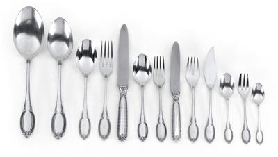 A cutlery service from Italy, for 12 individuals, - Stříbro