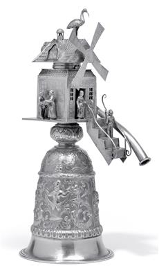 A Historism Period windmill cup from Germany, - Silver