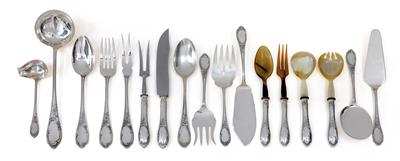 A cutlery service from Germany, for 18 individuals, - Argenti