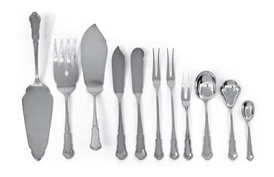 A cutlery service from Germany, for 8-12 individuals, - Argenti