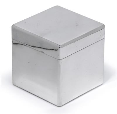 A lidded box from Italy, - Silver
