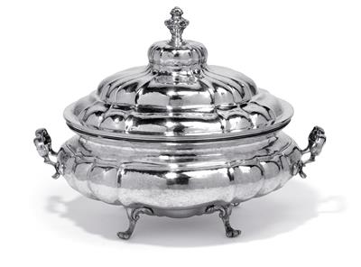 A lidded tureen from Italy, - Silver