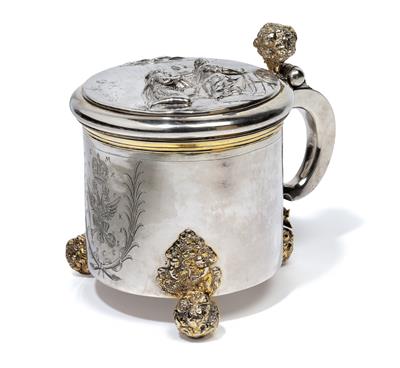 A lidded tankard from Moscow, - Argenti