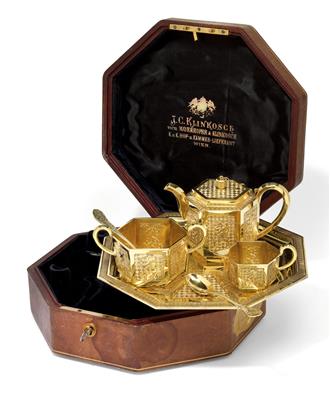 Austrian Imperial Court – A tea service in the Chinese style, - Silver