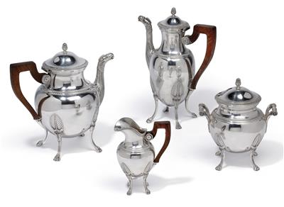 A tea- and coffee service from Paris, - Argenti