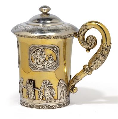 A lidded cup from St. Petersburg, - Stříbro