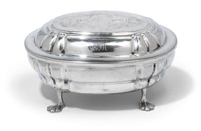 A lidded box from Germany, - Silver