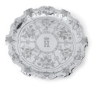 A footed platter from Vienna, - Argenti