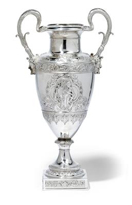 Hohe Vase, - Silber und Russisches Silber