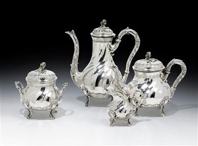 A tea- and coffee service from Paris, - Stříbro