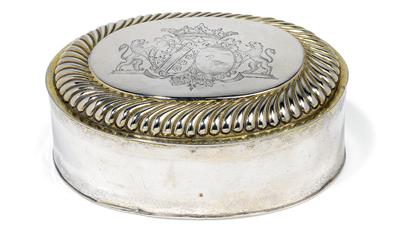 A lidded box from Augsburg, - Silver