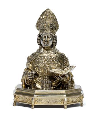 Büste eines Bischofs, - Silber und Russisches Silber