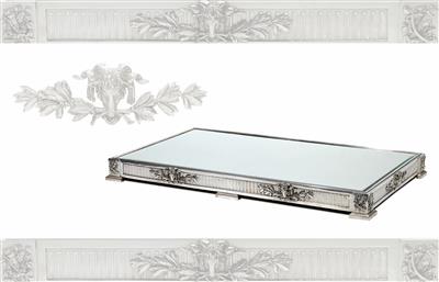 Ignaz Joseph Würth - A neoclassical mirror tray from Vienna, - Silver