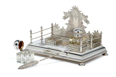 A writing set from Moscow, - Silver