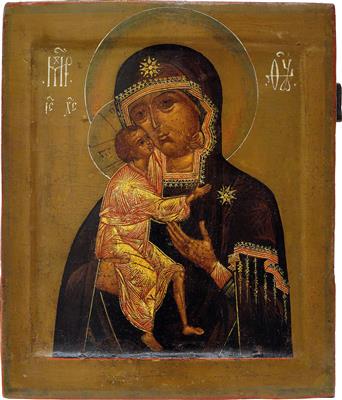 An icon from Russia - Virgin of Feodorovskaja, - Stříbro