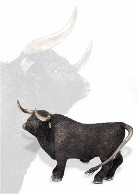 "Buccellati" – A bull, - Stříbro a Ruské stříbro
