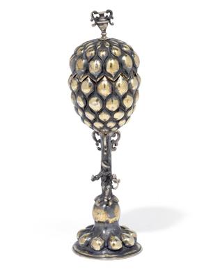 A miniature grape goblet from Germany, - Stříbro a Ruské stříbro