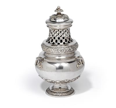 A incense vessel from Germany, - Silver and Russian Silver