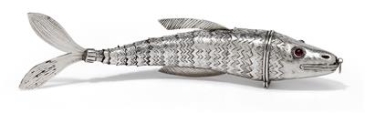 A figure of a fish, - Silver and Russian Silver