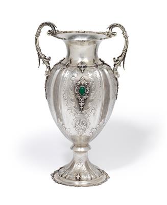 A vase from Italy, - Silver and Russian Silver