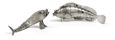 2 fish, - Silver and Russian Silver