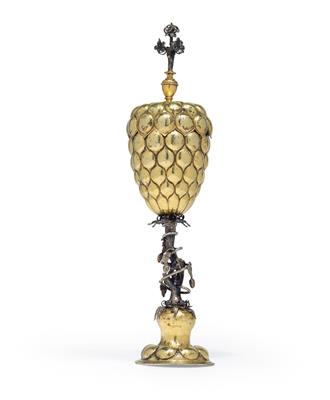 A pineapple-shaped goblet from Nuremberg, - Stříbro a Ruské stříbro