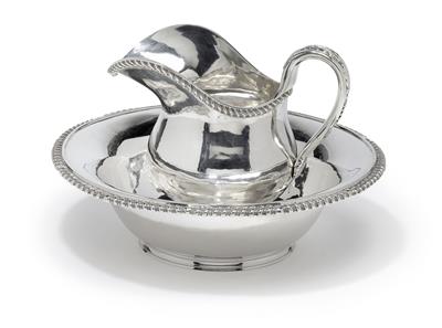 A basin with jug from Turin, - Silver and Russian Silver